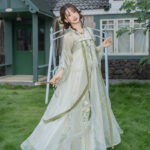 Women Spring Hanfu Tang Dynasty Style Qixiong Shanqun Casual Cute Set