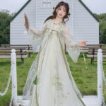 Women Spring Hanfu Tang Dynasty Style Qixiong Shanqun Casual Cute Set