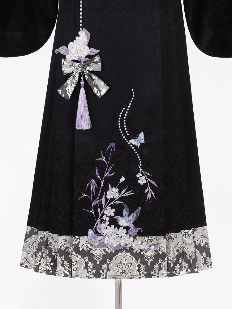 Women Winter Hanfu Thickened Fashionable Ming Dynasty Style Set