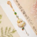 Classical Hanfu Accessory Song Brocade Craftsmanship Ya Jin Qipao Ornament