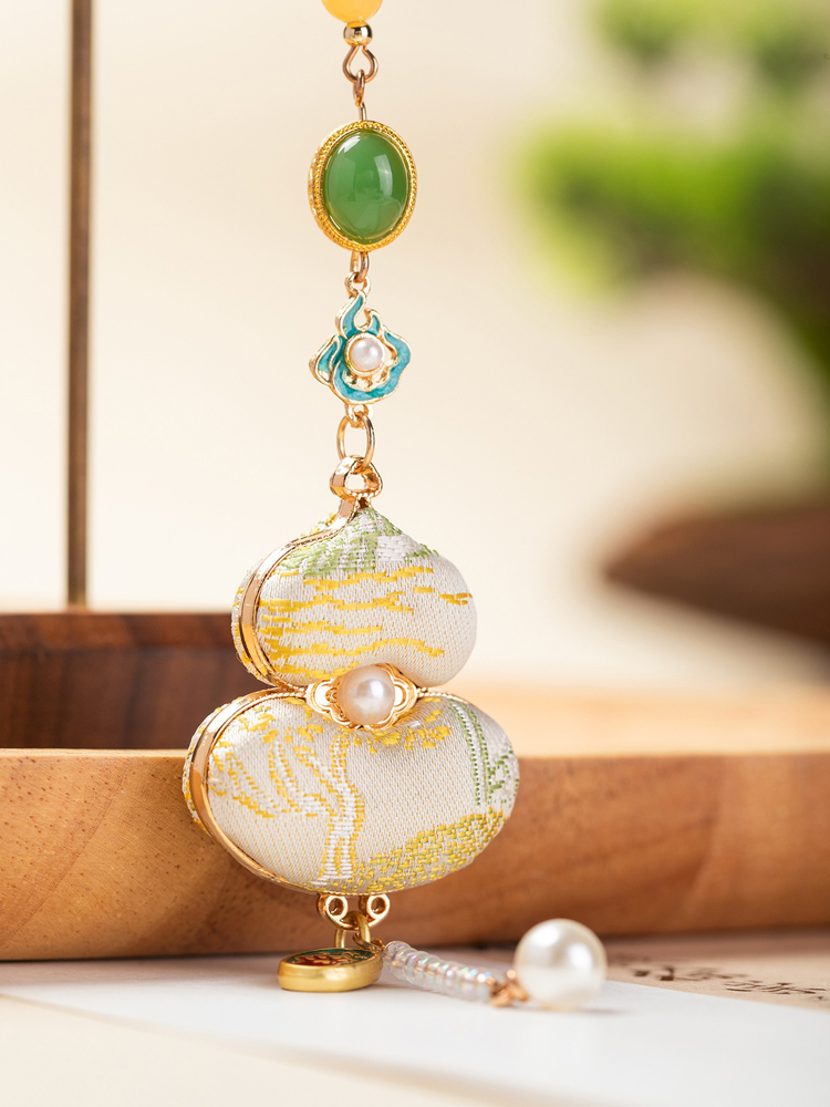 Classical Hanfu Accessory Song Brocade Craftsmanship Ya Jin Qipao Ornament