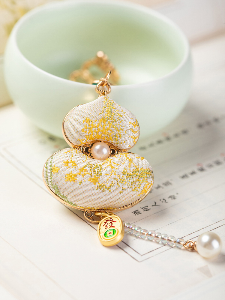 Classical Hanfu Accessory Song Brocade Craftsmanship Ya Jin Qipao Ornament