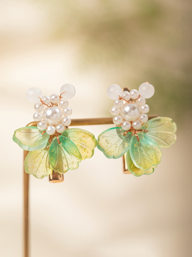 Hanfu Hair Accessory Fresh Green Goldfish Hair Clip Cute Style