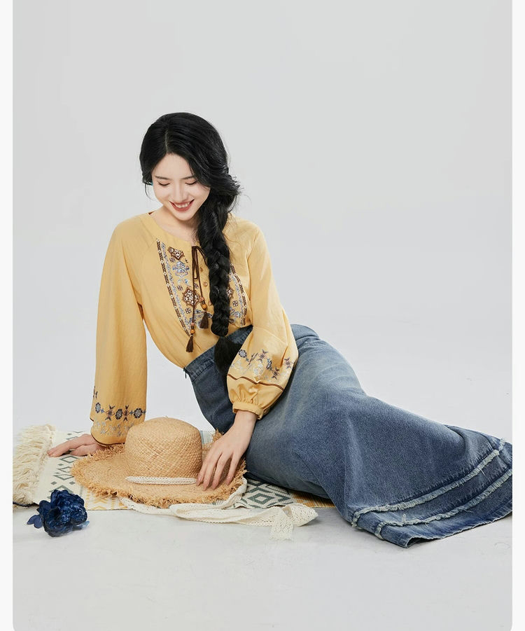 Women Casual Hanfu Outfits for Spring Outings in a Vacation Style