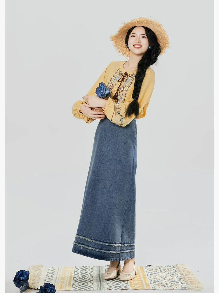 Women Casual Hanfu Outfits for Spring Outings in a Vacation Style