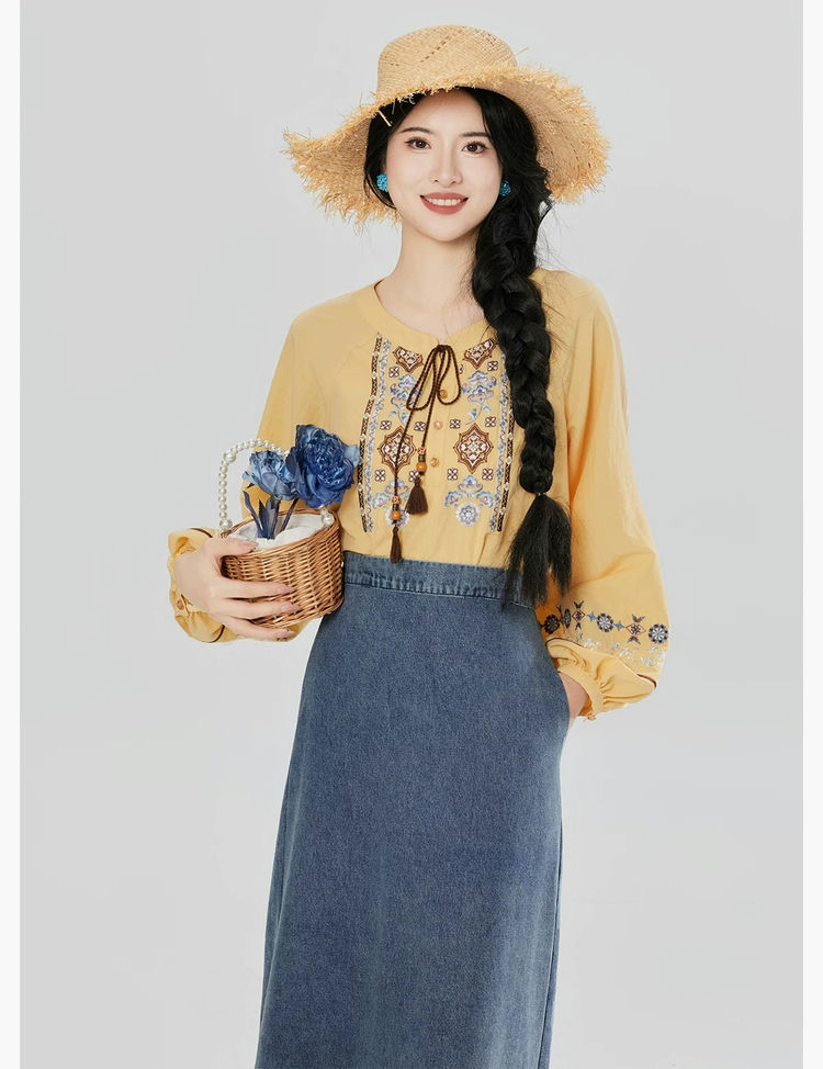 Women Casual Hanfu Outfits for Spring Outings in a Vacation Style