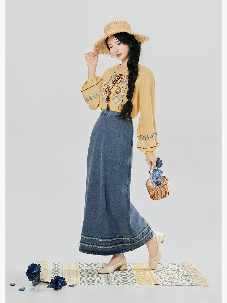 Women Casual Hanfu Outfits for Spring Outings in a Vacation Style