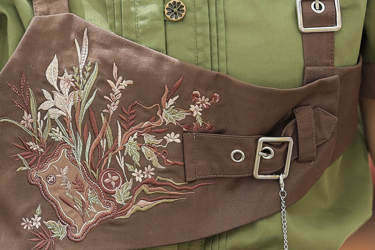 Women Fashionable Ming Dynasty Inspired Hanfu Forest Themed Spring Set