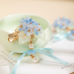 Women Hanfu Hair Clips Blue Cherry Blossom PairQipao Accessories