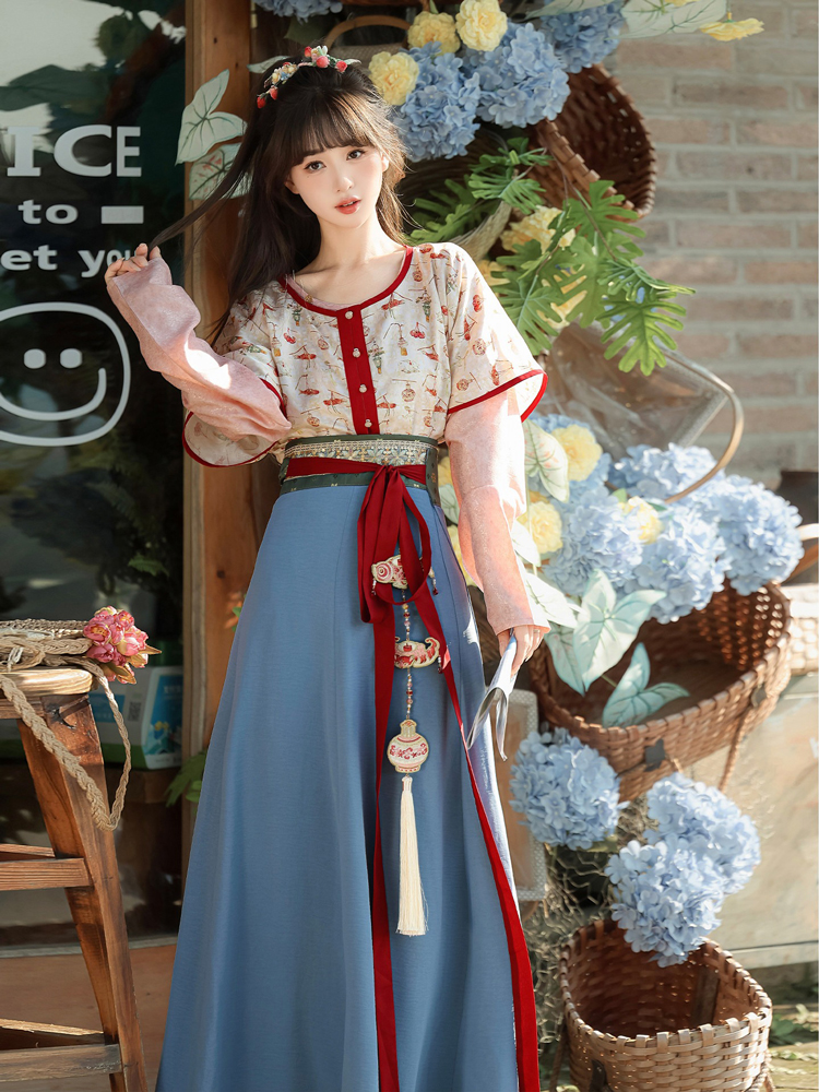 Women Hanfu Tang Dynasty Style Qiyao New Spring Collection for Everyday Wear