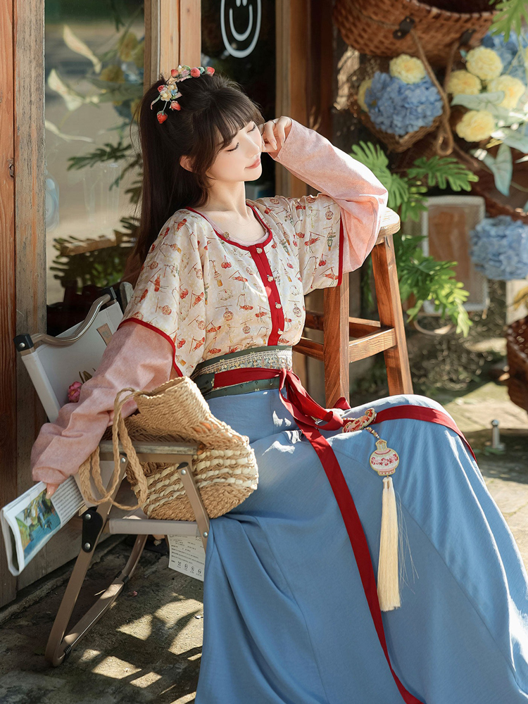 Women Hanfu Tang Dynasty Style Qiyao New Spring Collection for Everyday Wear
