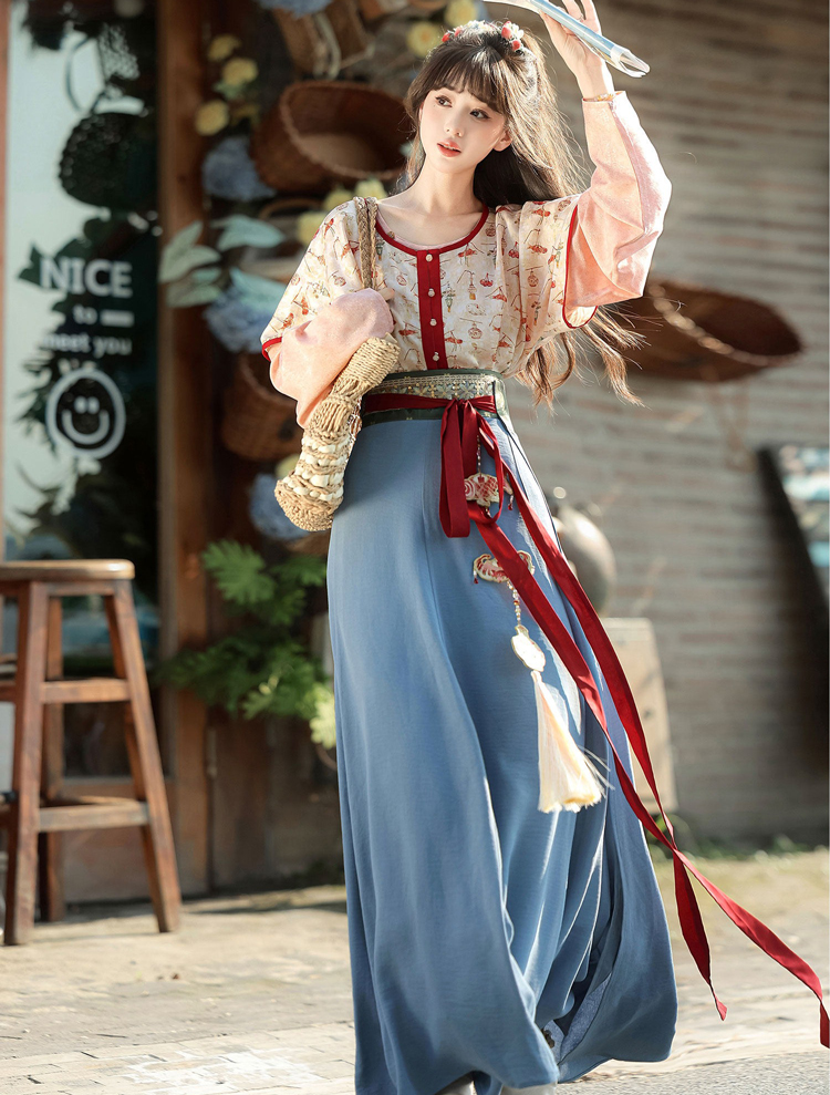 Women Hanfu Tang Dynasty Style Qiyao New Spring Collection for Everyday Wear