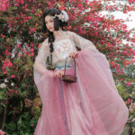 Women Qiyao Hanfu Set Spring Pink Casual Song Dynasty Wear