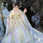 Women Spring Qixiong Shanqun Set with Wide Sleeves