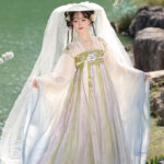 Women Spring Qixiong Shanqun Set with Wide Sleeves