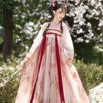 Women Tang Dynasty Hanfu Set Qixiong Style Strawberry Design Fresh Casual