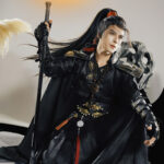 Black Wuxia Hanfu Cosplay Men Xianxia-Style Costume Set