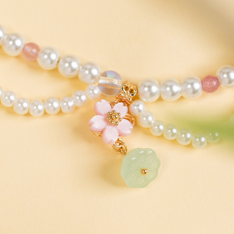 Classic Pearl Necklace Hanfu Yingluo Butterfly Accessory
