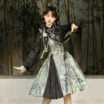 Fashionable Women Hanfu Spring Casual Set with Chinese-inspired Elements