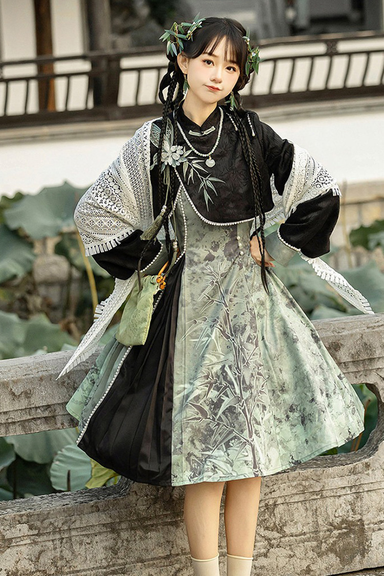 Fashionable Women Hanfu Spring Casual Set with Chinese-inspired Elements
