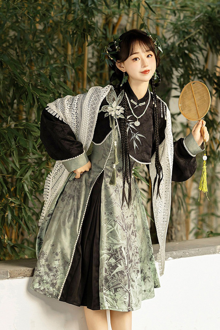 Fashionable Women Hanfu Spring Casual Set with Chinese-inspired Elements