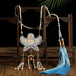 Hanfu Mamian Qun Yingluo Accessories Long Necklace Cheongsam Ornaments