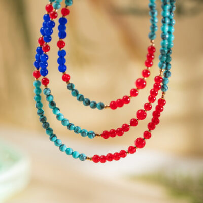 Hanfu Multi-layered Necklace Warring States-Style Robe Accessories Vintage Chinese-Style Accessories