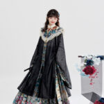 Women Ming Dynasty style Hanfu Scholar's Robe Set with Yujian Mamian Skirt