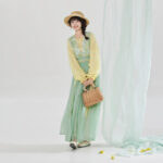 Women Spring Tang-Style Hanfu Round-Neck Top for Casual Everyday Wear