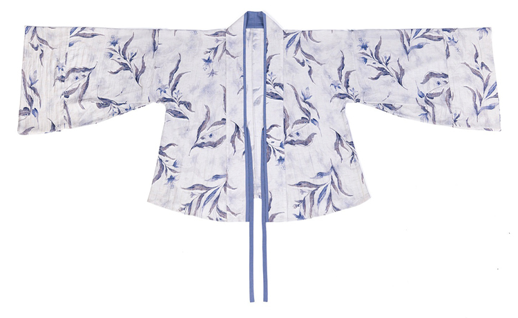 Women Summer Casual Hanfu Song Dynasty-Style Blue Everyday Songku Set