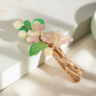 Hanfu Hair Clips for Women Floral Hair Ornaments Qipao Accessories Classical-Style
