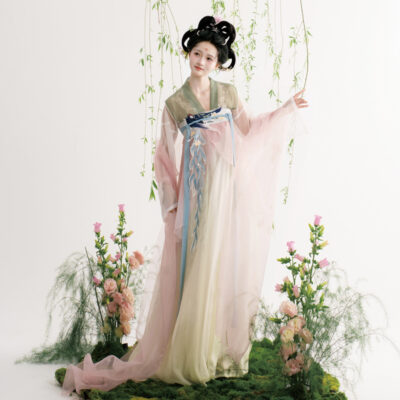 Summer Women Hanfu Qixiong Shanqun Cute Swallow Dress