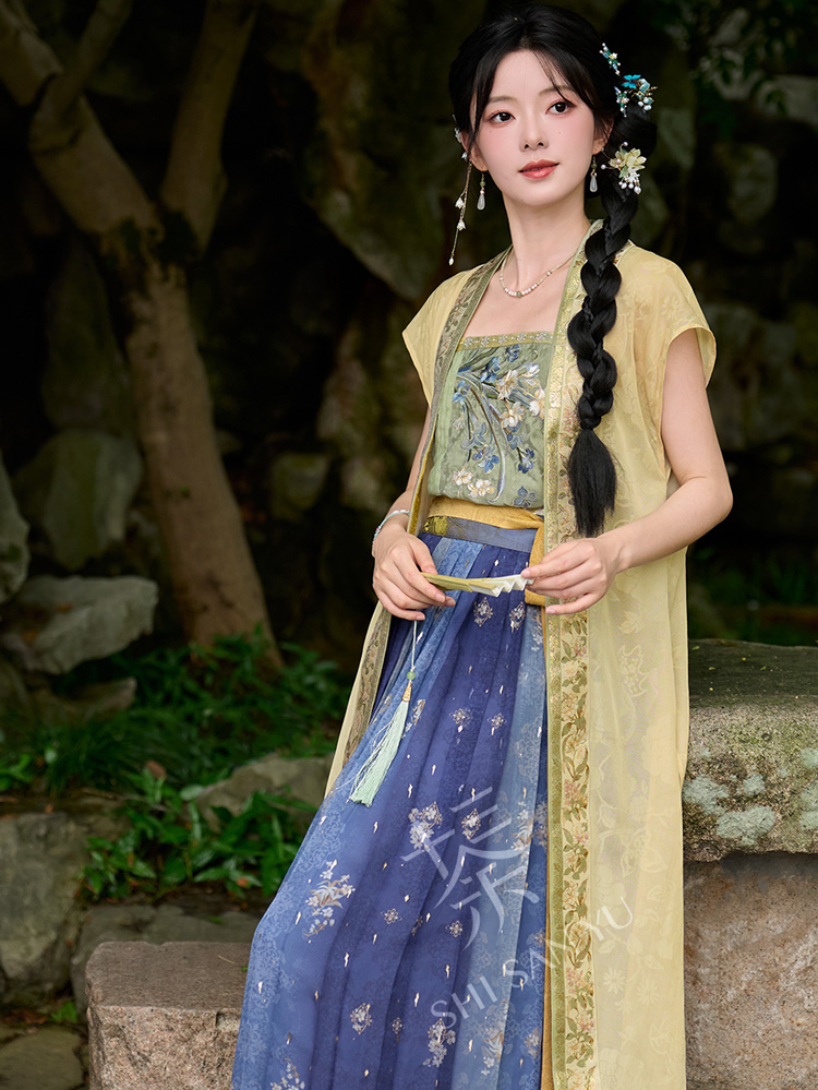 Summer Women Hanfu in Song Dynasty Style with Short Sleeve Design