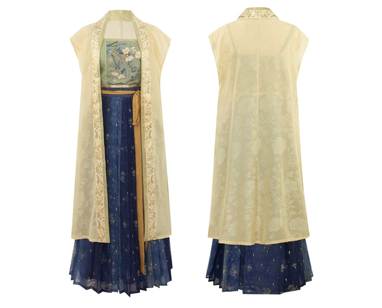 Summer Women Hanfu in Song Dynasty Style with Short Sleeve Design