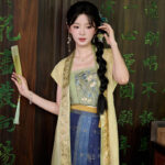 Summer Women Hanfu in Song Dynasty Style with Short Sleeve Design