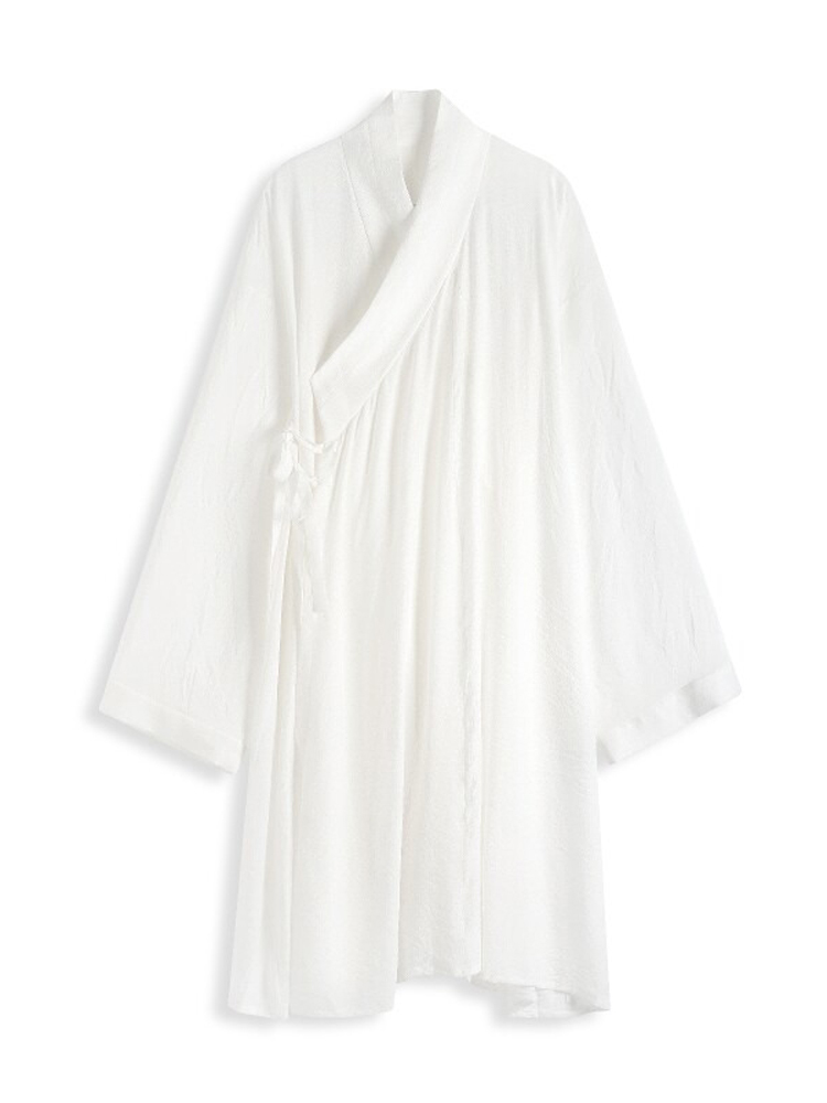 Men Song Dynasty Style Hanfu Round-Neck Robe Classic Minimalist Set