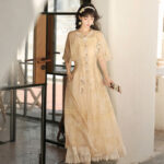 Summer Women Dress Set with Classic Hanfu Elements