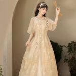 Summer Women Dress Set with Classic Hanfu Elements