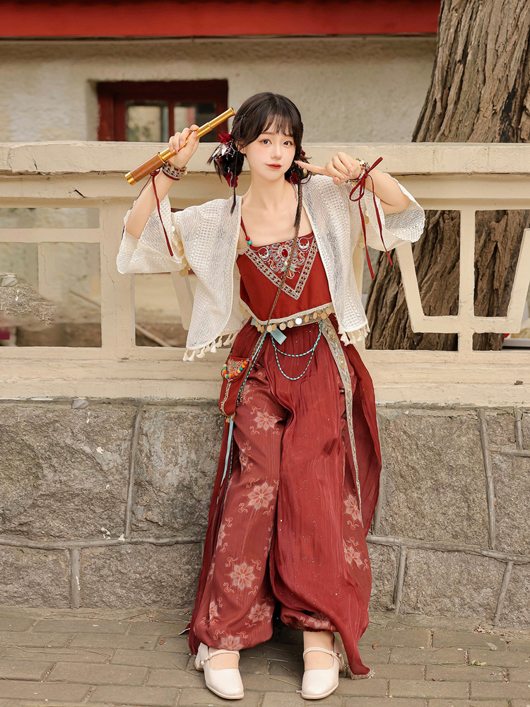 Summer Women Dunhuang-Style Hanfu Traditional Tang Dynasty Attire