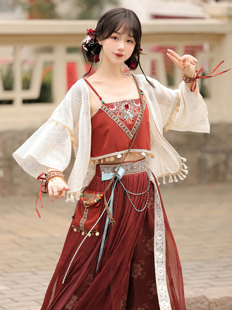 Summer Women Dunhuang-Style Hanfu Traditional Tang Dynasty Attire