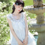 Women Casual Hanfu-Inspired Sleeveless Outfit in Blue Tones