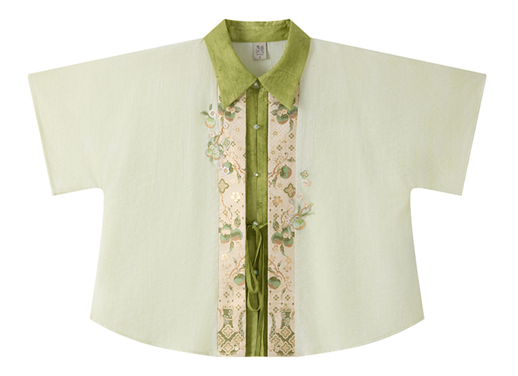 Women Summer Song Dynasty-Style Short-Sleeve Songku Set