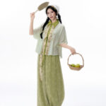 Women Summer Song Dynasty-Style Short-Sleeve Songku Set