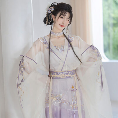 Women Summer Xianxia StyleHanfu Wei Jin Qiyao Ruqun