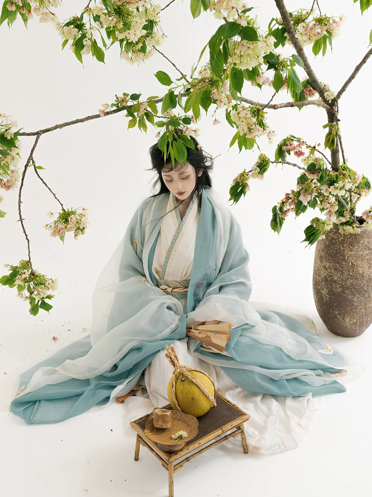 Women Wuxia-Style Hanfu Song Dynasty-Inspired Wide-Sleeved Elegant Couple Set