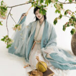 Women Wuxia-Style Hanfu Song Dynasty-Inspired Wide-Sleeved Elegant Couple Set